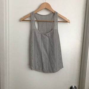 Hollister Gray Lace Tank